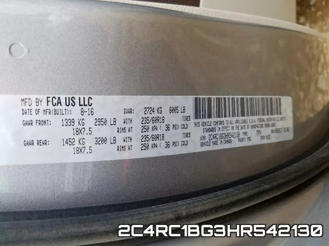 2C4RC1BG3HR542130 фото 2