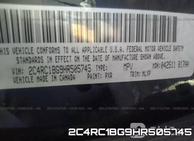 2C4RC1BG9HR505745 фото 10