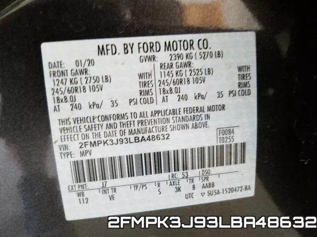 2FMPK3J93LBA48632 фото 2