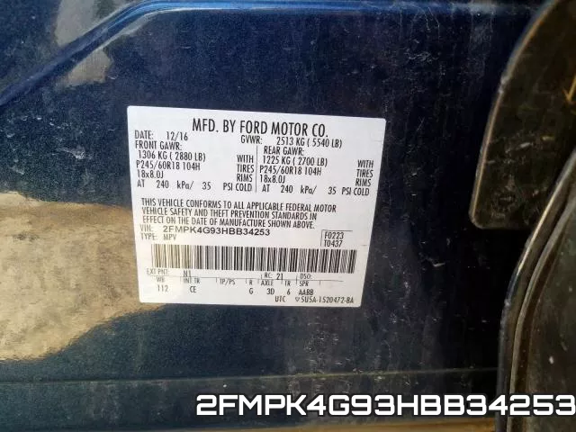2FMPK4G93HBB34253 фото 2