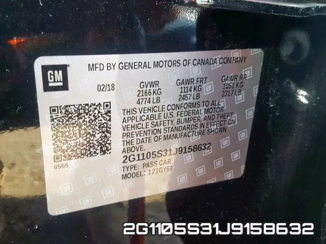 2G1105S31J9158632 фото 2