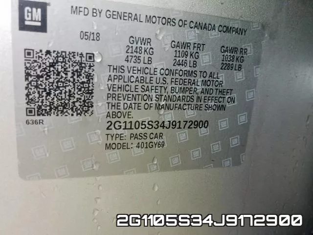 2G1105S34J9172900 фото 2