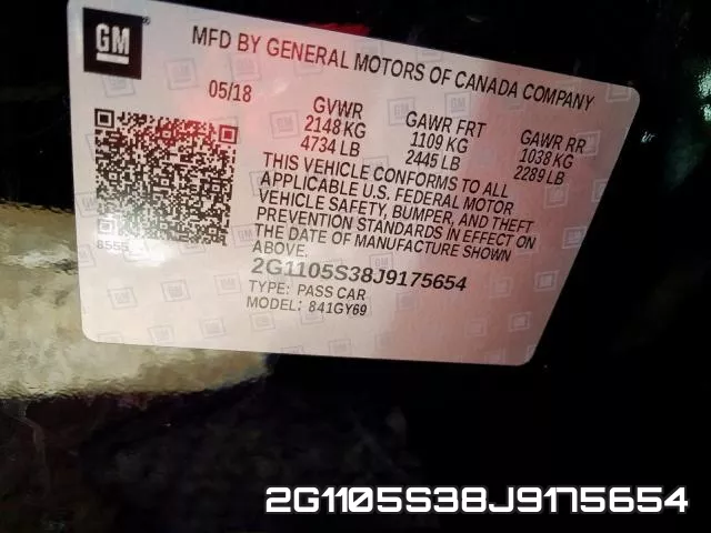 2G1105S38J9175654 фото 2