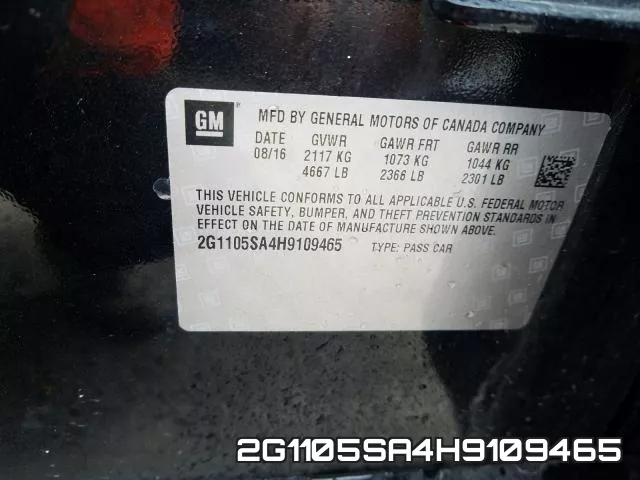 2G1105SA4H9109465 фото 2