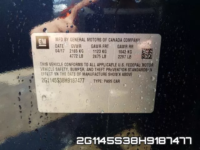 2G1145S38H9187477 фото 2