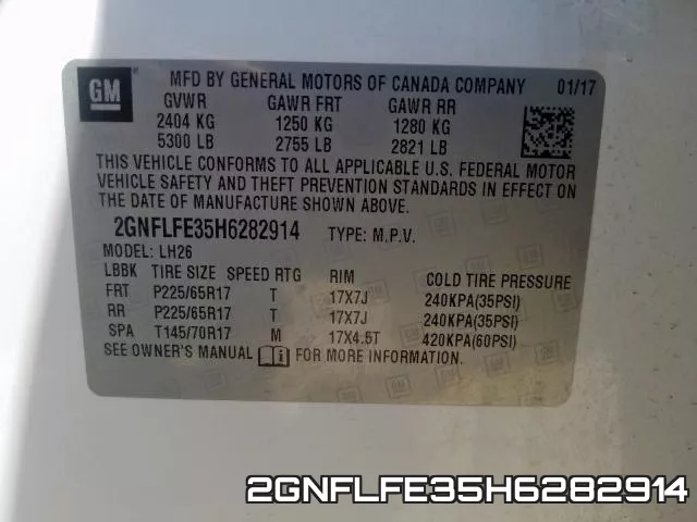 2GNFLFE35H6282914 фото 2