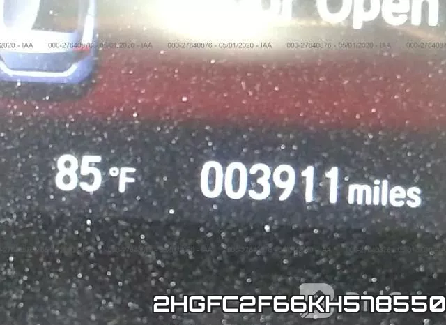 2HGFC2F66KH578550 фото 8