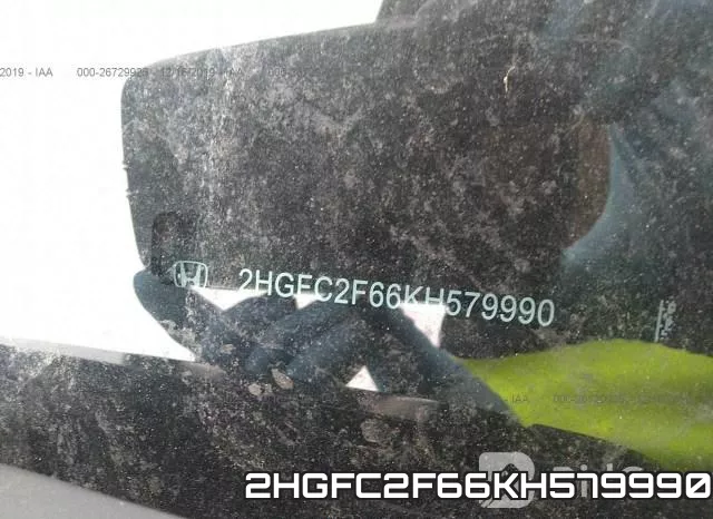 2HGFC2F66KH579990 фото 10