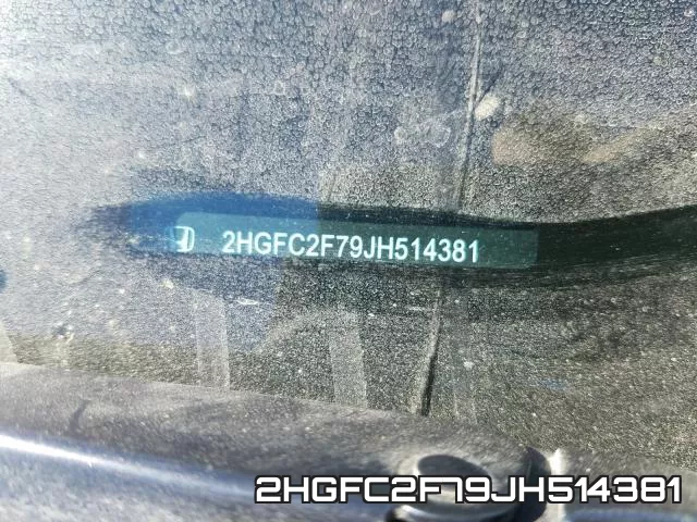 2HGFC2F79JH514381 фото 2