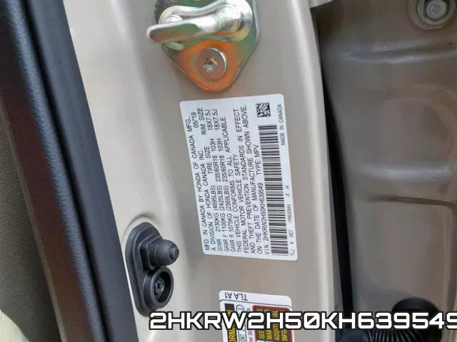 2HKRW2H50KH639549 фото 2