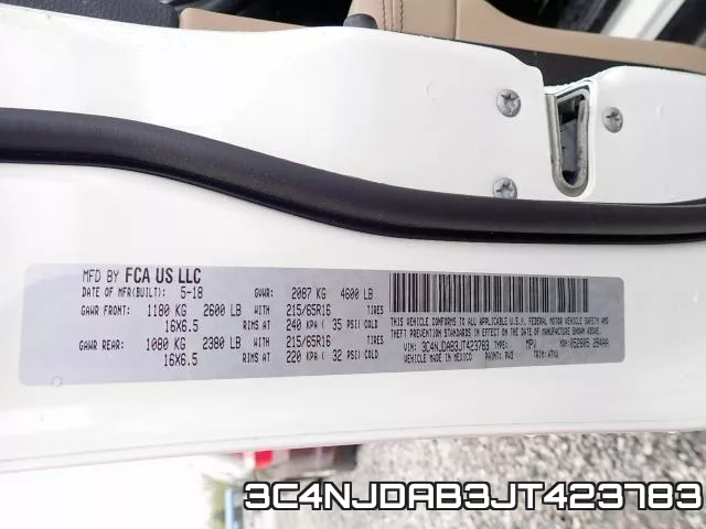 3C4NJDAB3JT423783 фото 2