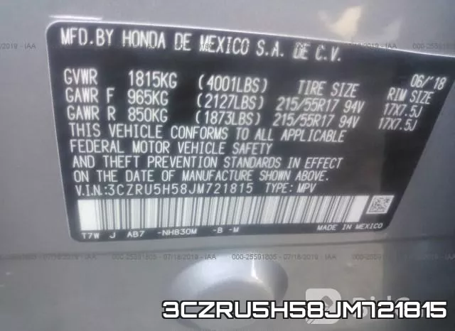 3CZRU5H58JM721815 фото 10