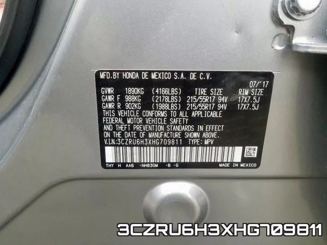 3CZRU6H3XHG709811 фото 2