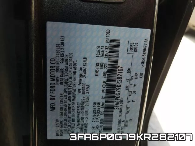 3FA6P0G79KR282107 фото 2