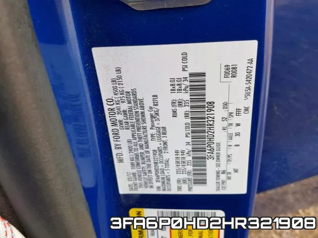 3FA6P0HD2HR321908 фото 2