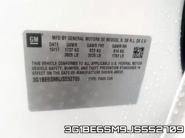 3G1BE6SM9JS552709 фото 2