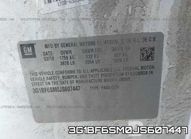 3G1BF6SM0JS607447 фото 10
