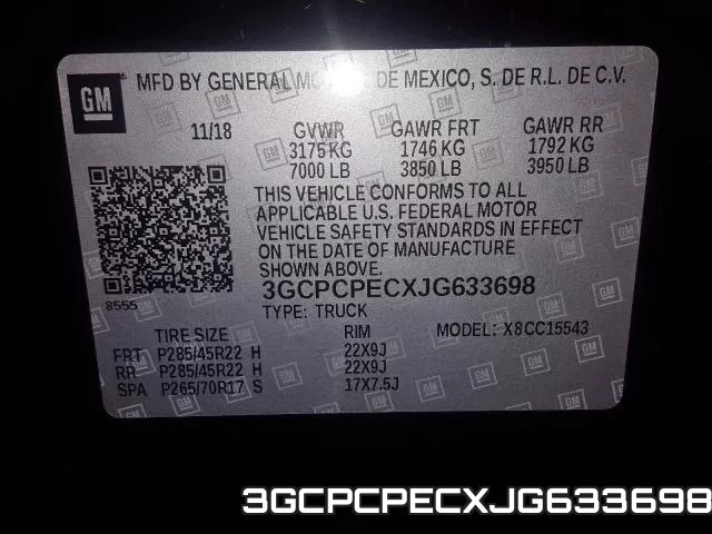 3GCPCPECXJG633698 фото 2
