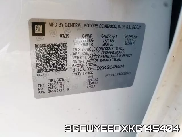 3GCUYEEDXKG145404 фото 2