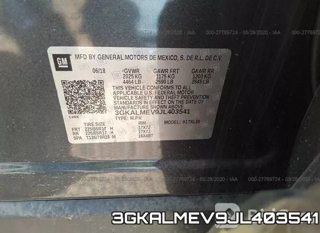 3GKALMEV9JL403541 фото 10