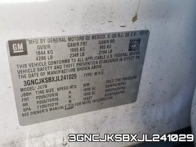 3GNCJKSBXJL241029 фото 2
