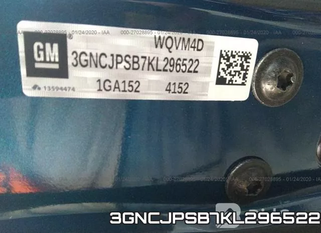 3GNCJPSB7KL296522 фото 10