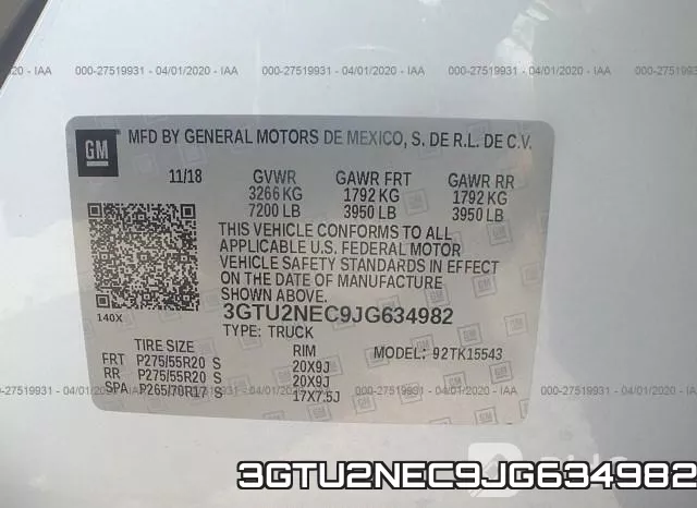 3GTU2NEC9JG634982 фото 10