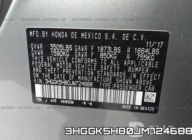 3HGGK5H80JM724688 фото 10