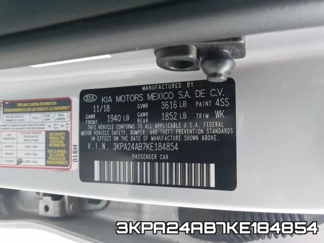 3KPA24AB7KE184854 фото 2