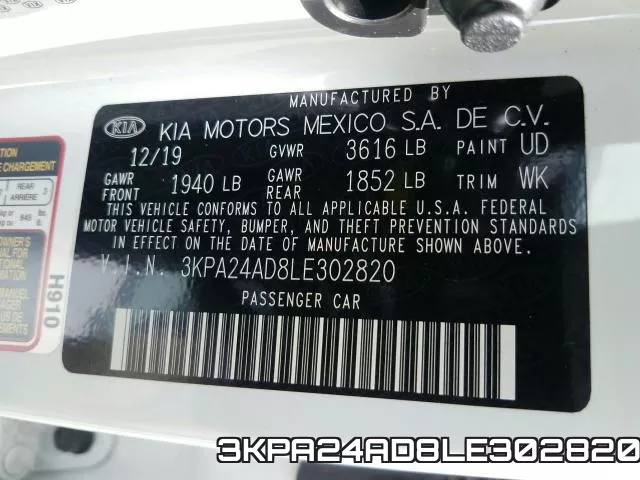 3KPA24AD8LE302820 фото 2