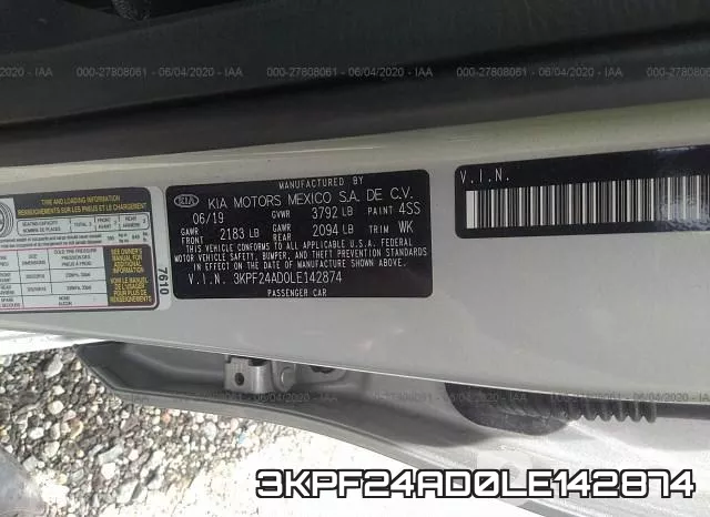 3KPF24AD0LE142874 фото 9