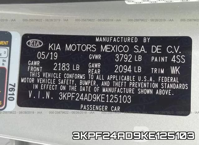 3KPF24AD9KE125103 фото 10