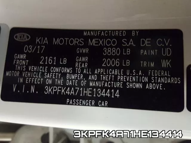 3KPFK4A71HE134414 фото 2