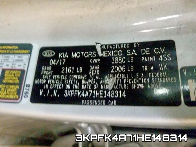 3KPFK4A71HE148314 фото 2