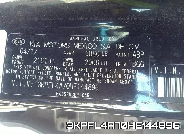 3KPFL4A70HE144896 фото 10