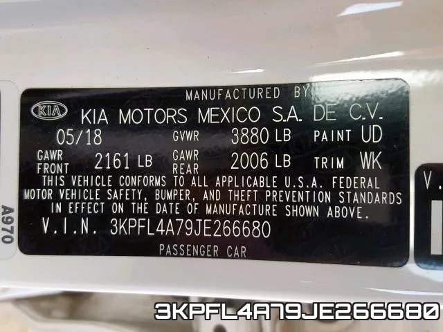 3KPFL4A79JE266680 фото 2