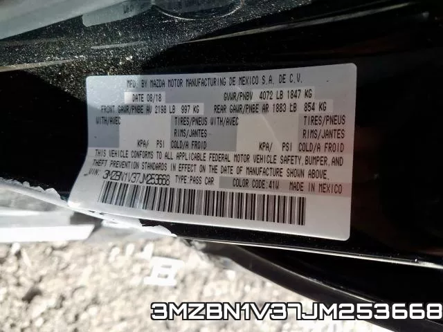 3MZBN1V37JM253668 фото 2