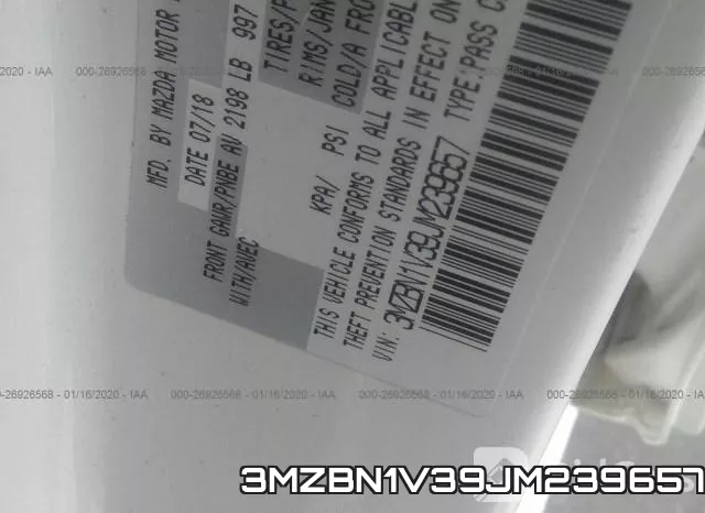 3MZBN1V39JM239657 фото 10