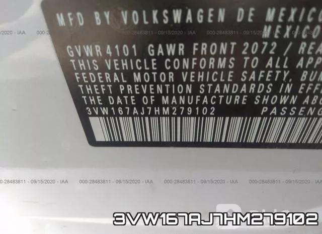 3VW167AJ7HM279102 фото 10