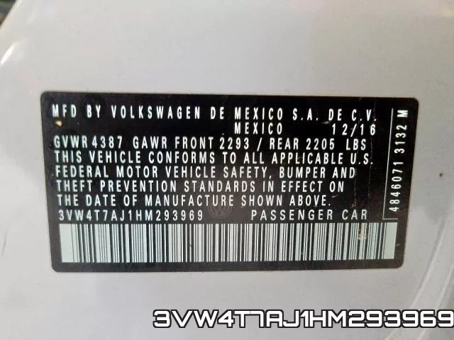 3VW4T7AJ1HM293969 фото 2