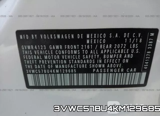 3VWC57BU4KM129685 фото 10