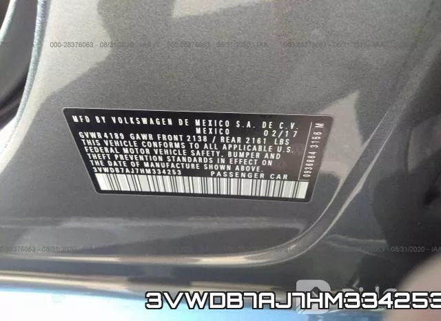 3VWDB7AJ7HM334253 фото 10