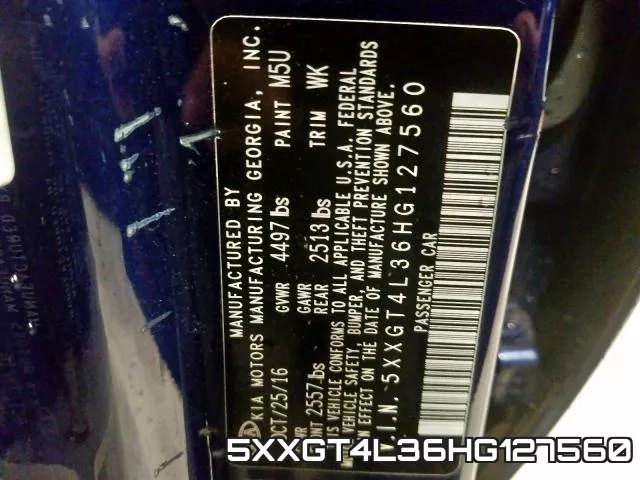 5XXGT4L36HG127560 фото 2