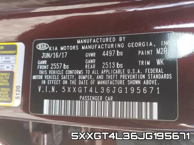 5XXGT4L36JG195671 фото 2