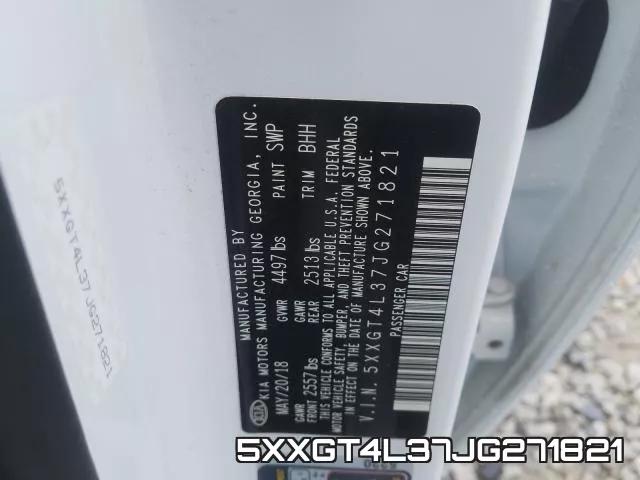 5XXGT4L37JG271821 фото 2