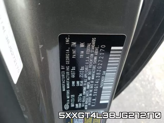 5XXGT4L38JG272170 фото 2
