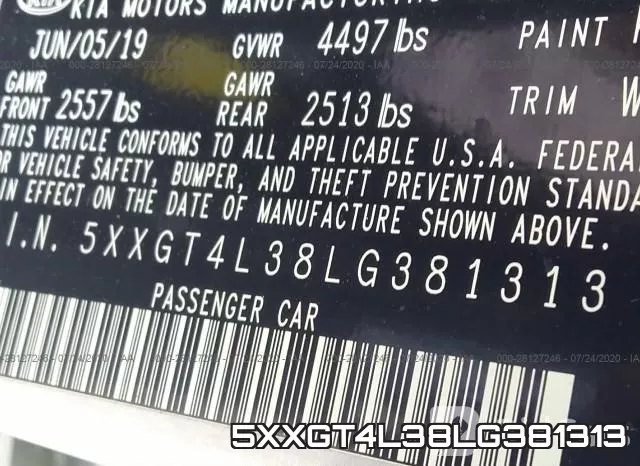 5XXGT4L38LG381313 фото 10