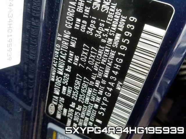5XYPG4A34HG195939 фото 2