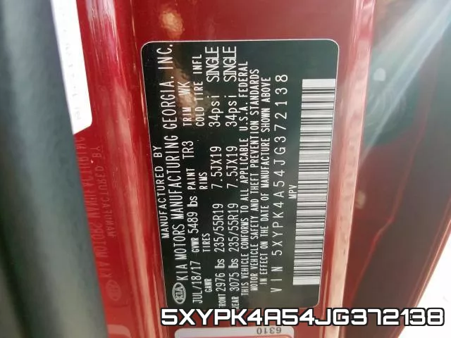 5XYPK4A54JG372138 фото 2