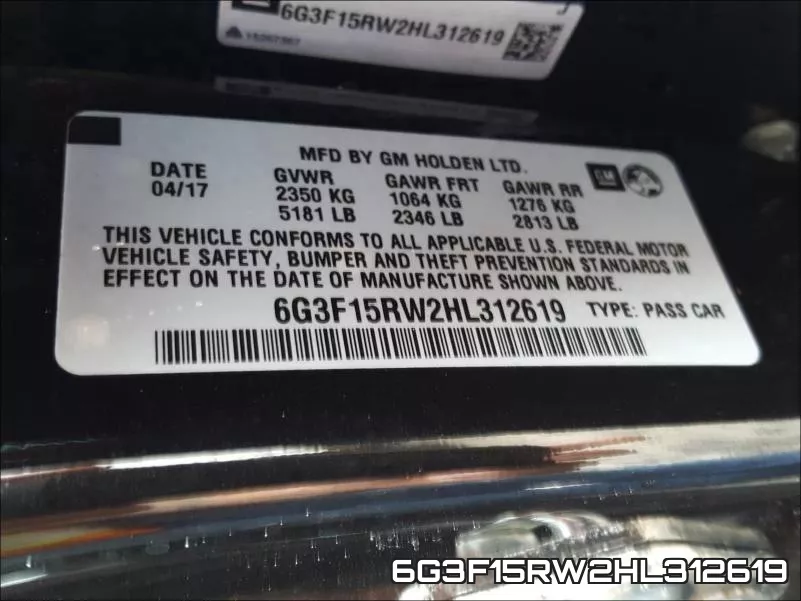 6G3F15RW2HL312619 фото 2